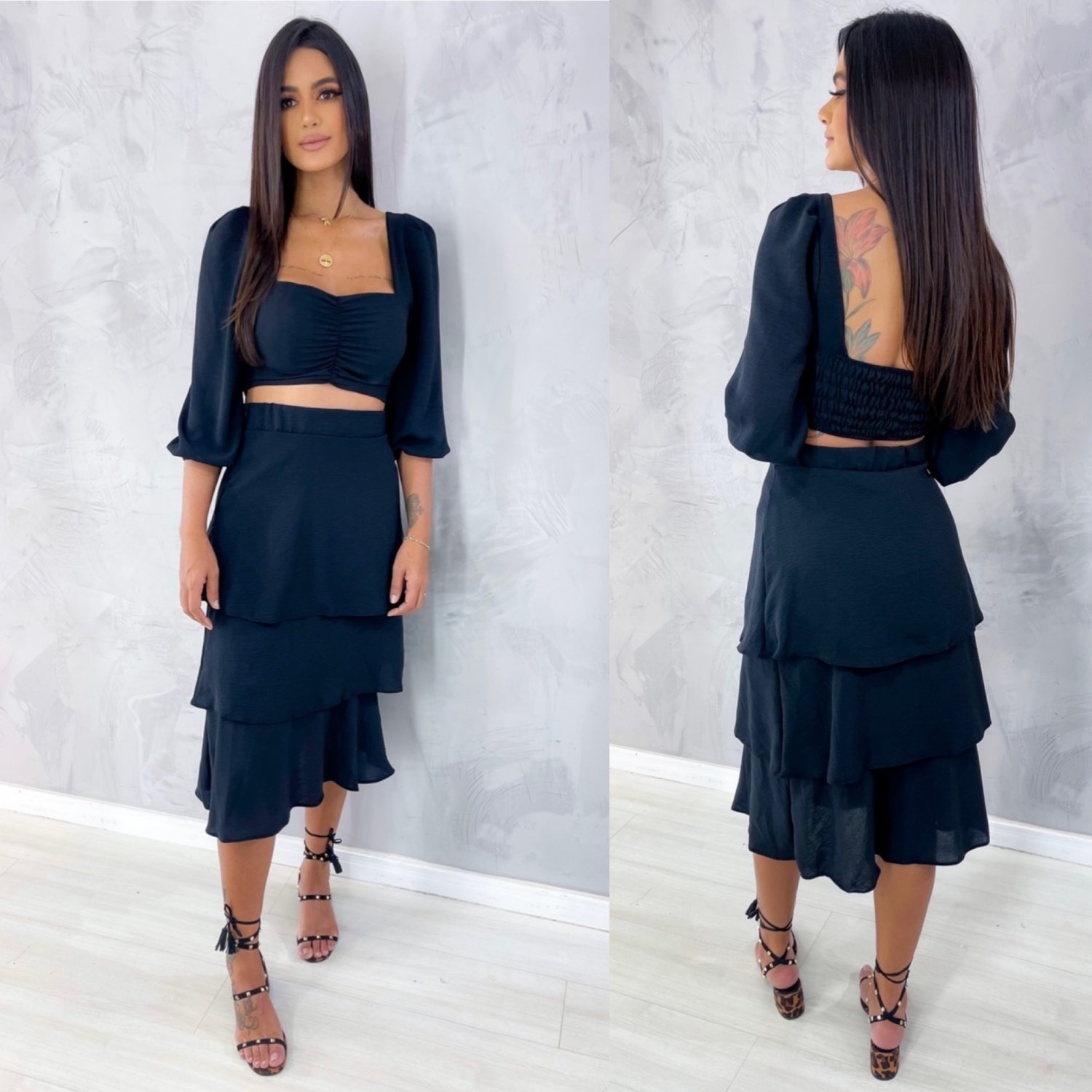 Conjunto Olga em Duna - Preto - Image 3