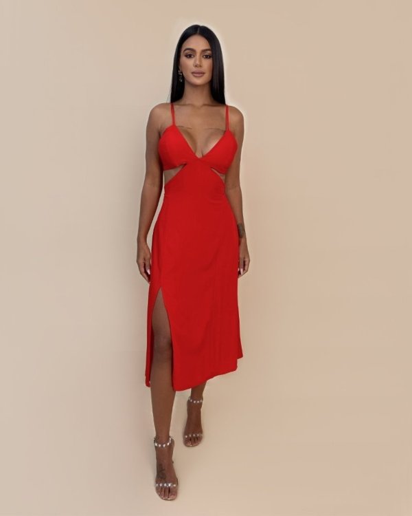 Vestido Kelly - Vermelho