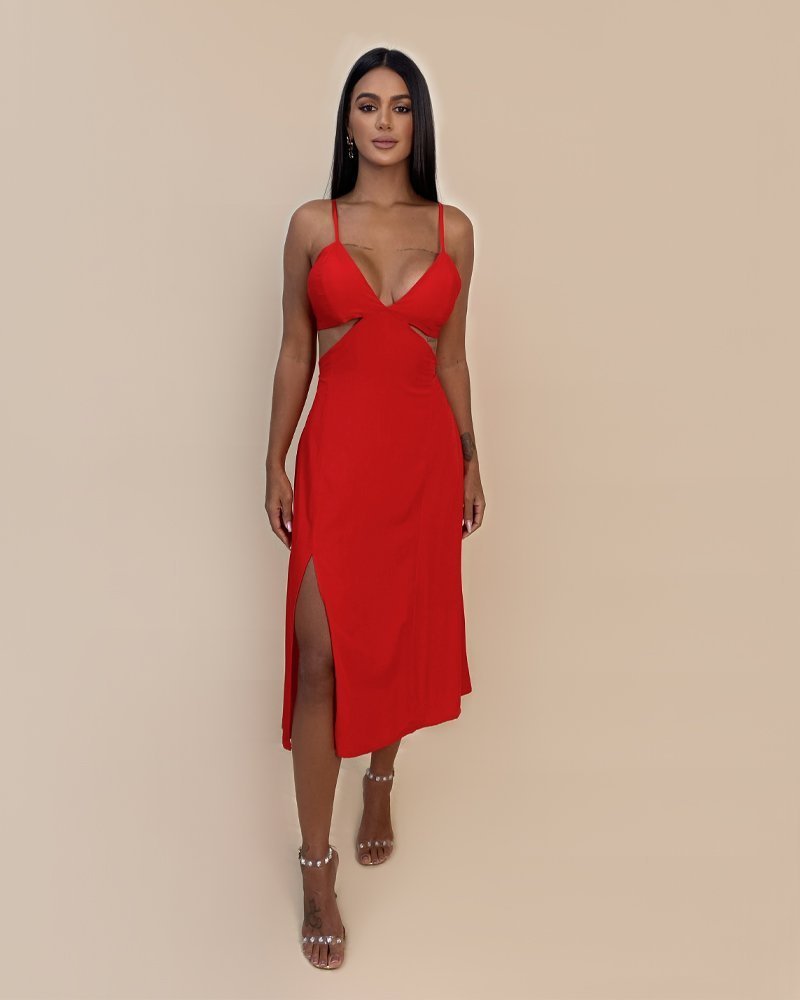 Vestido Kelly - Vermelho - Image 1