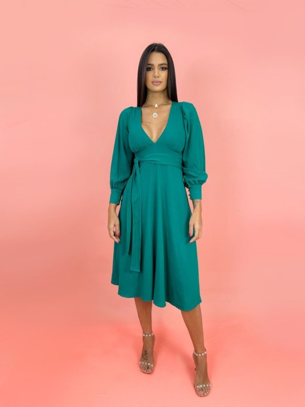 Vestido Leti - Verde Amazônia