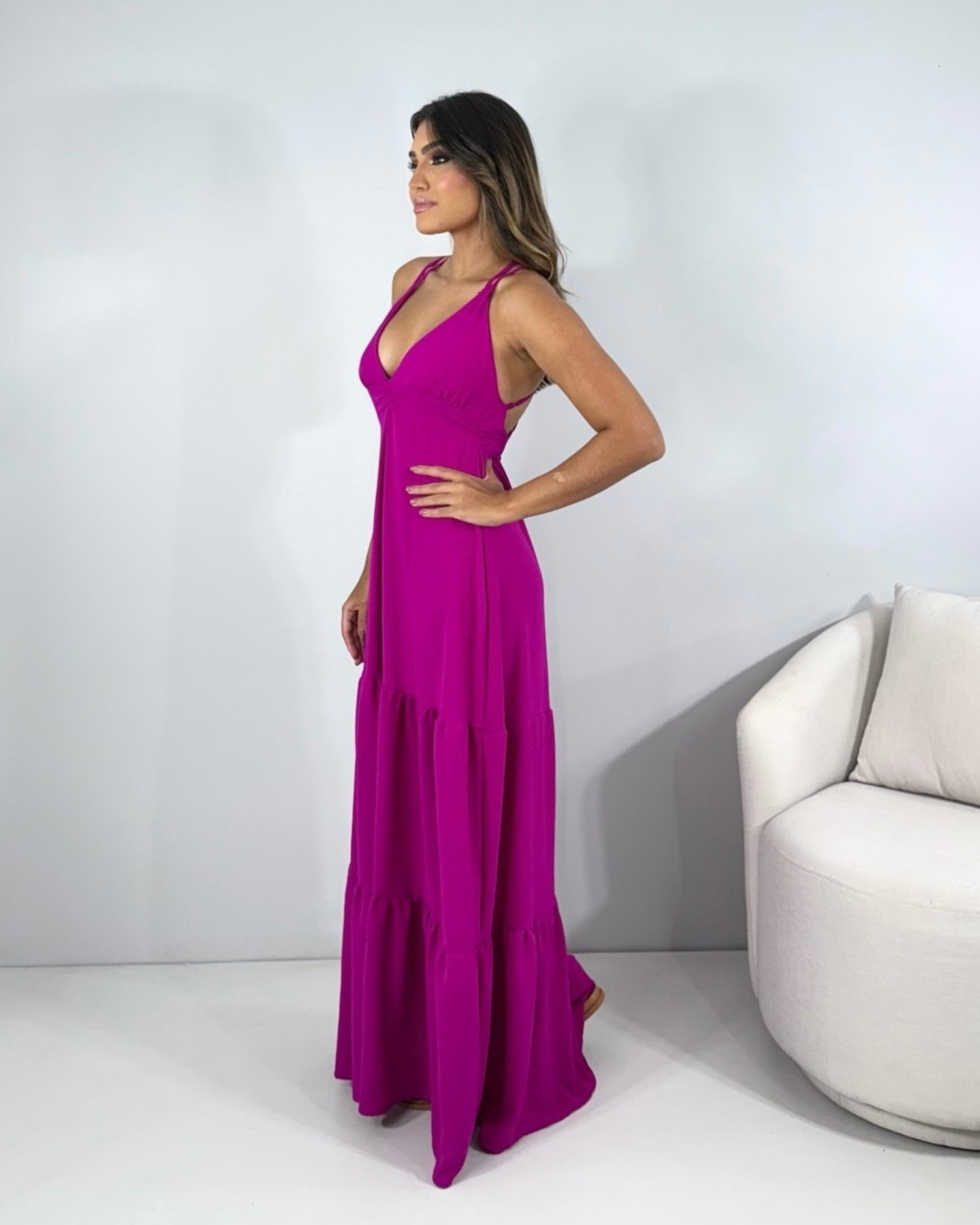 Vestido Noely - Fúcsia - Image 4