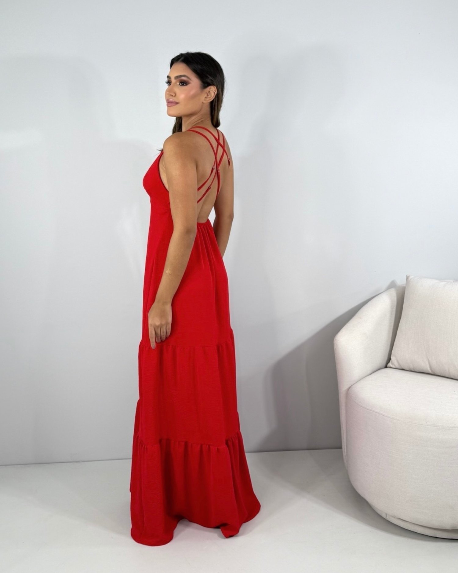 Vestido Noely - Vermelho - Image 4
