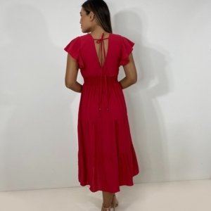 Vestido Laís Midi - Vermelho - Image 4