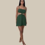 Vestido Cleo – Verde Militar
