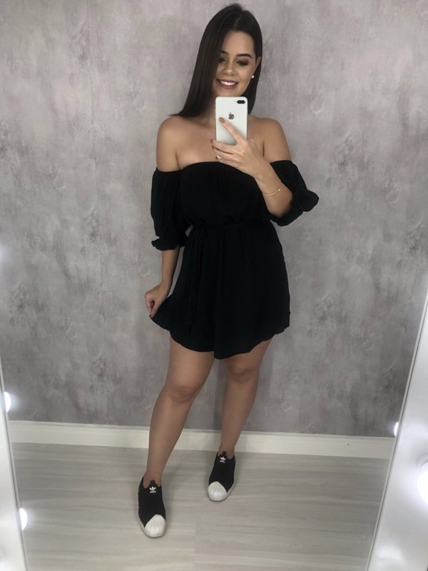 Macaquinho Izabela - Preto