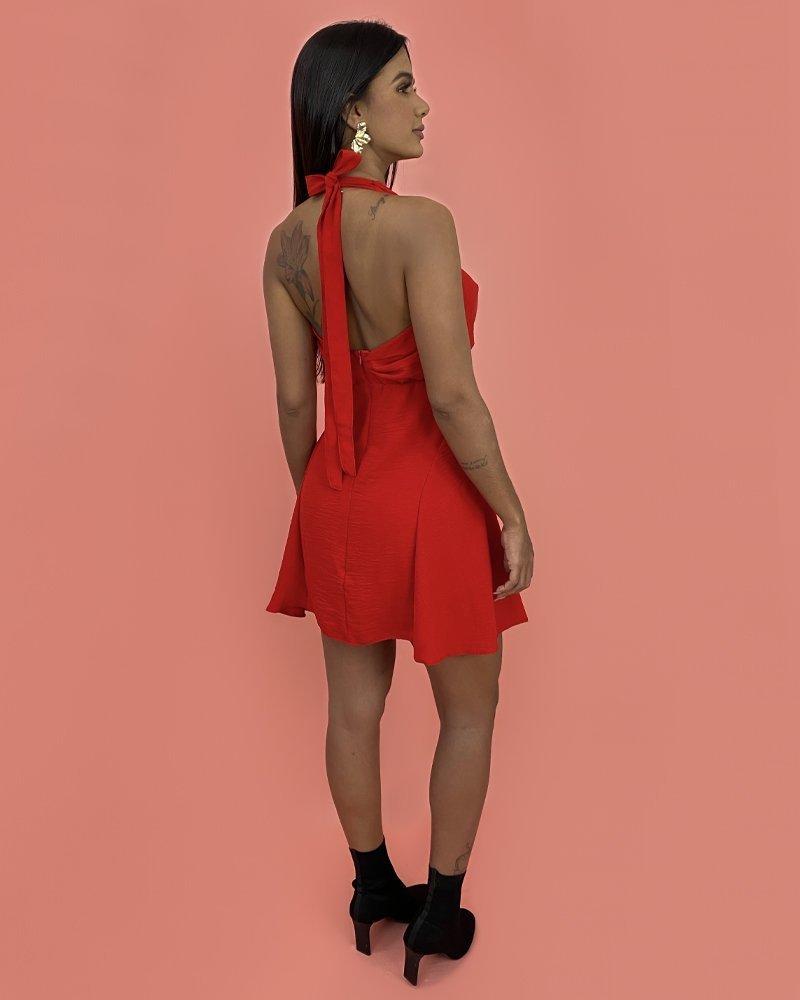 Vestido Josy - Vermelho - Image 3