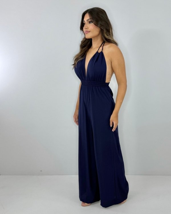 Macacão Carla - Azul Marinho