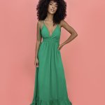 Vestido Valentina Longo – Verde Bandeira