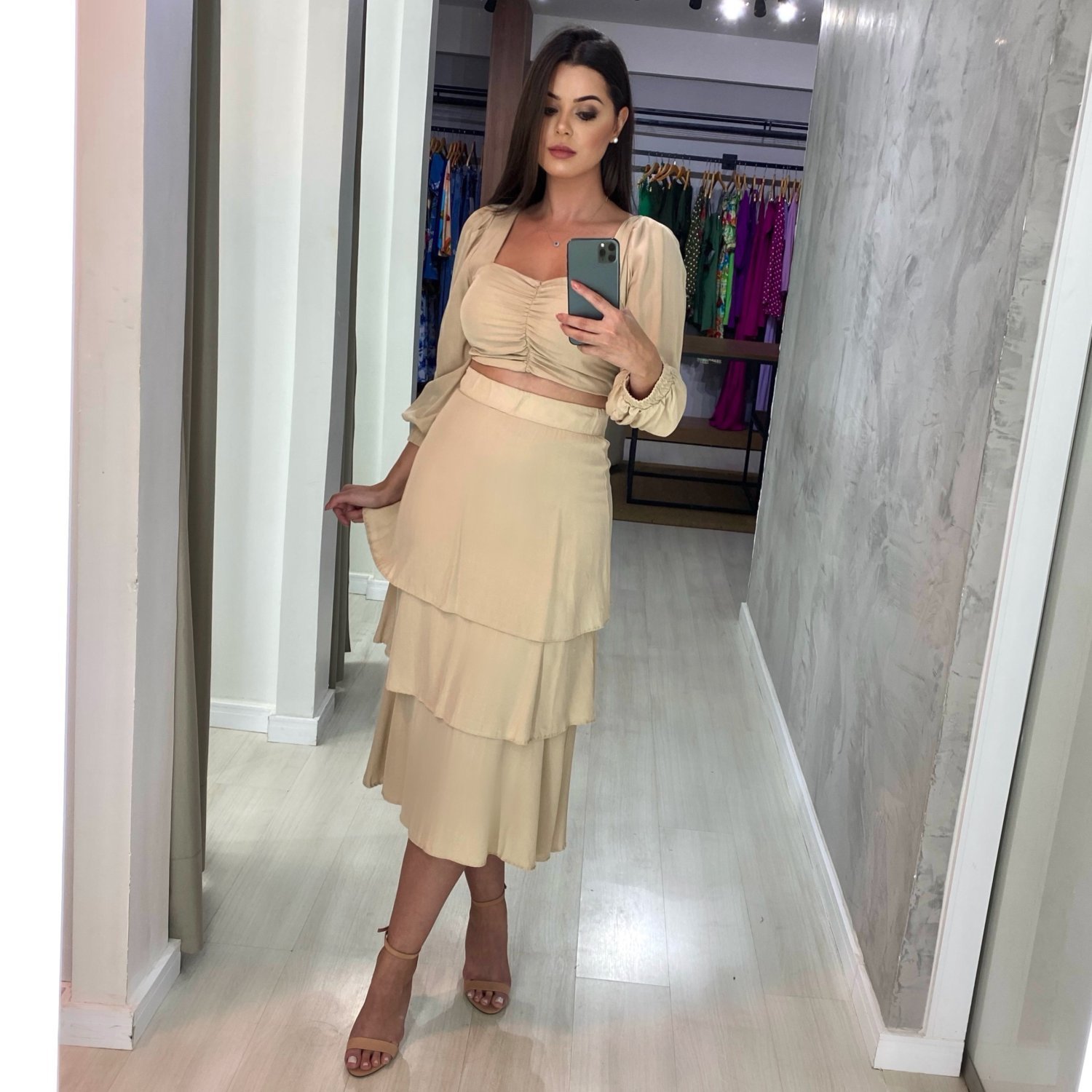 Cropped Olga - Nude - Image 1