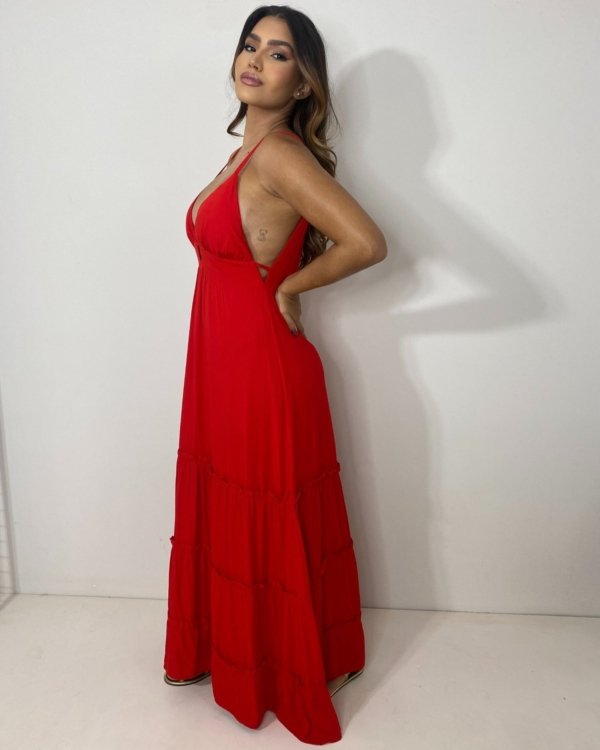 Vestido Raquel - Vermelho