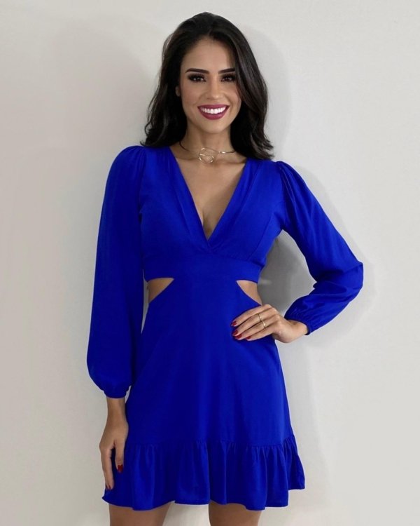 Vestido Cláudia - Azul Royal