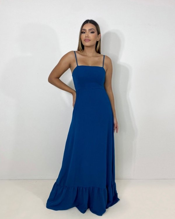Vestido Amelie - Azul Petróleo