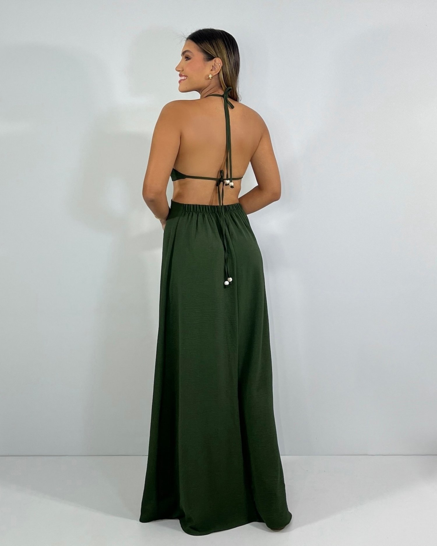 Vestido Melinda - Verde Militar - Image 5