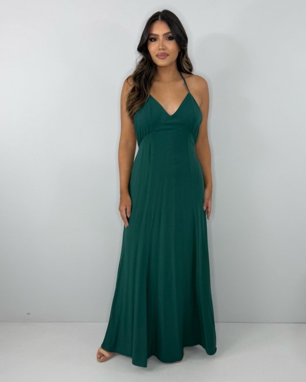 Vestido Victória - Verde Amazônia