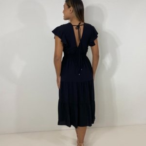 Vestido Laís Midi - Preto - Image 3