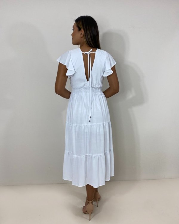 Vestido Laís Midi - Branco