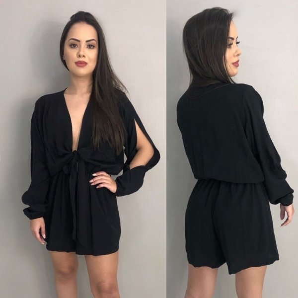 Macaquinho Andressa - Preto