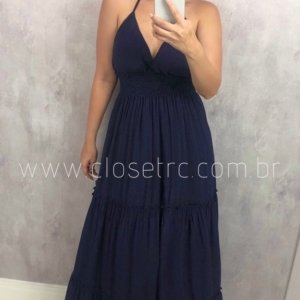 Vestido Joana - Azul Marinho - Image 1