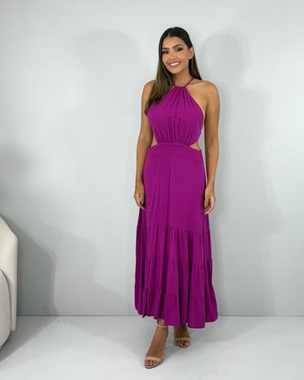 Vestido Estefane - Fúcsia