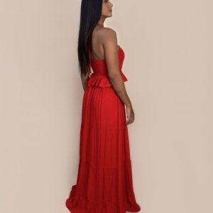 Vestido Marcy - Vermelho - Image 4