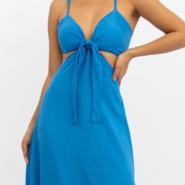 Vestido Natália - Azul Claro