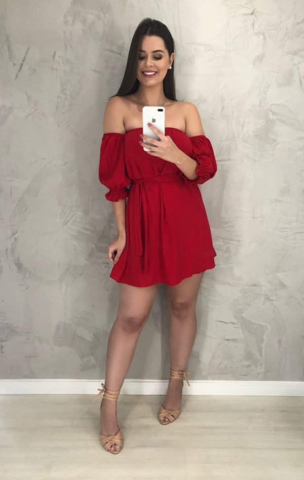 Macaquinho Izabela - Vermelho