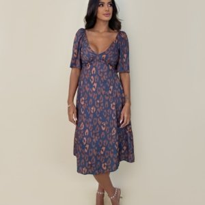 Vestido Núbia - Onça Azul - Image 1