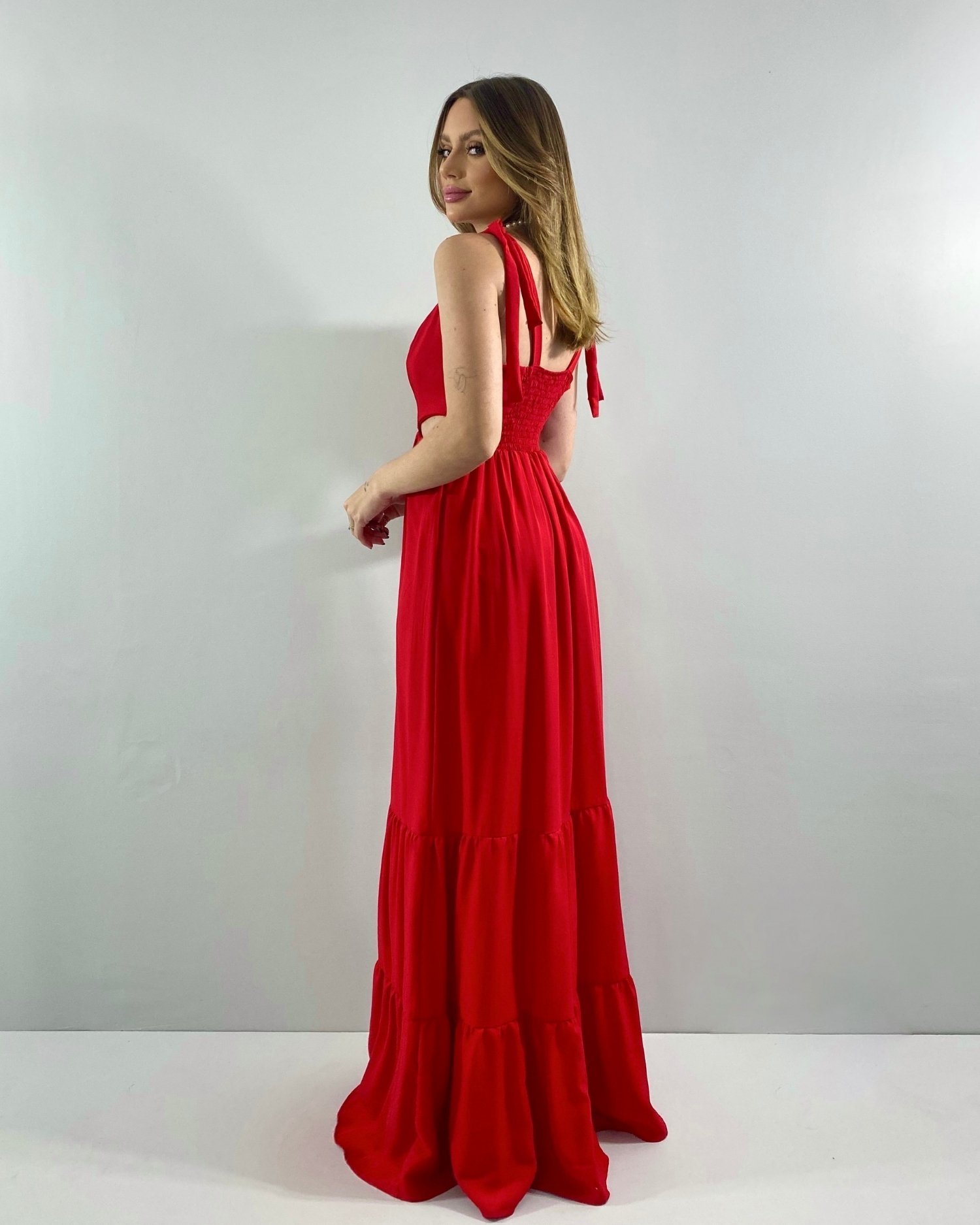 Vestido Pérola - Vermelho - Image 4
