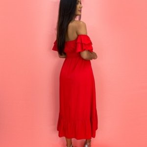 Vestido Gisele - Vermelho Flamingo - Image 2