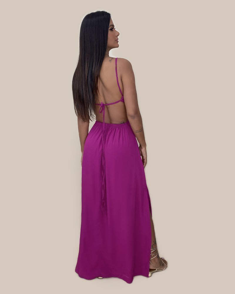 Vestido Flávia - Fúcsia - Image 4