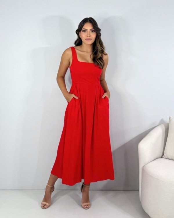 Vestido Samanta - Vermelho