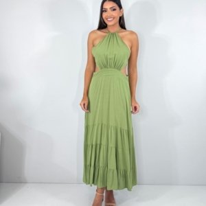 Vestido Estefane - Folhagem - Image 3