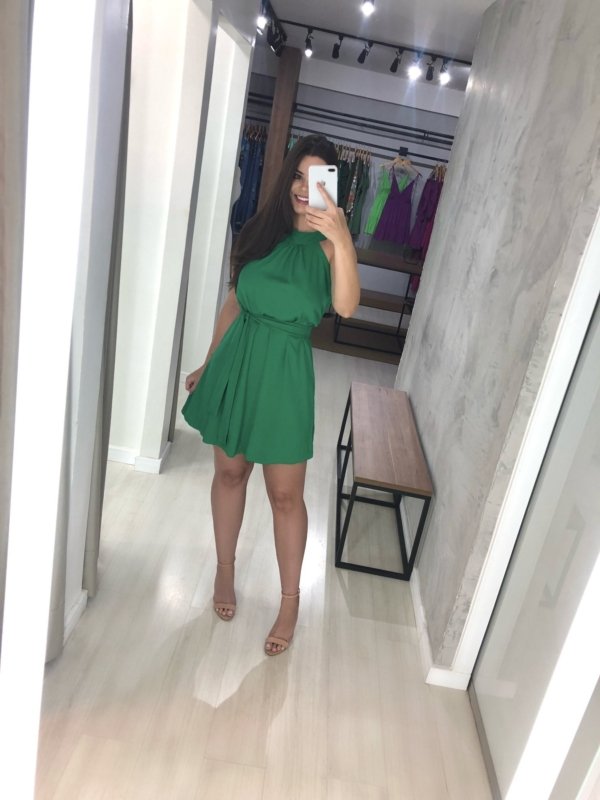 Vestido Daiane - Verde Bandeira