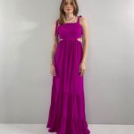 Vestido Pérola – Fúcsia