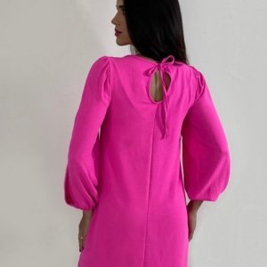 Vestido Eloá - Rosa Chiclete - Image 4