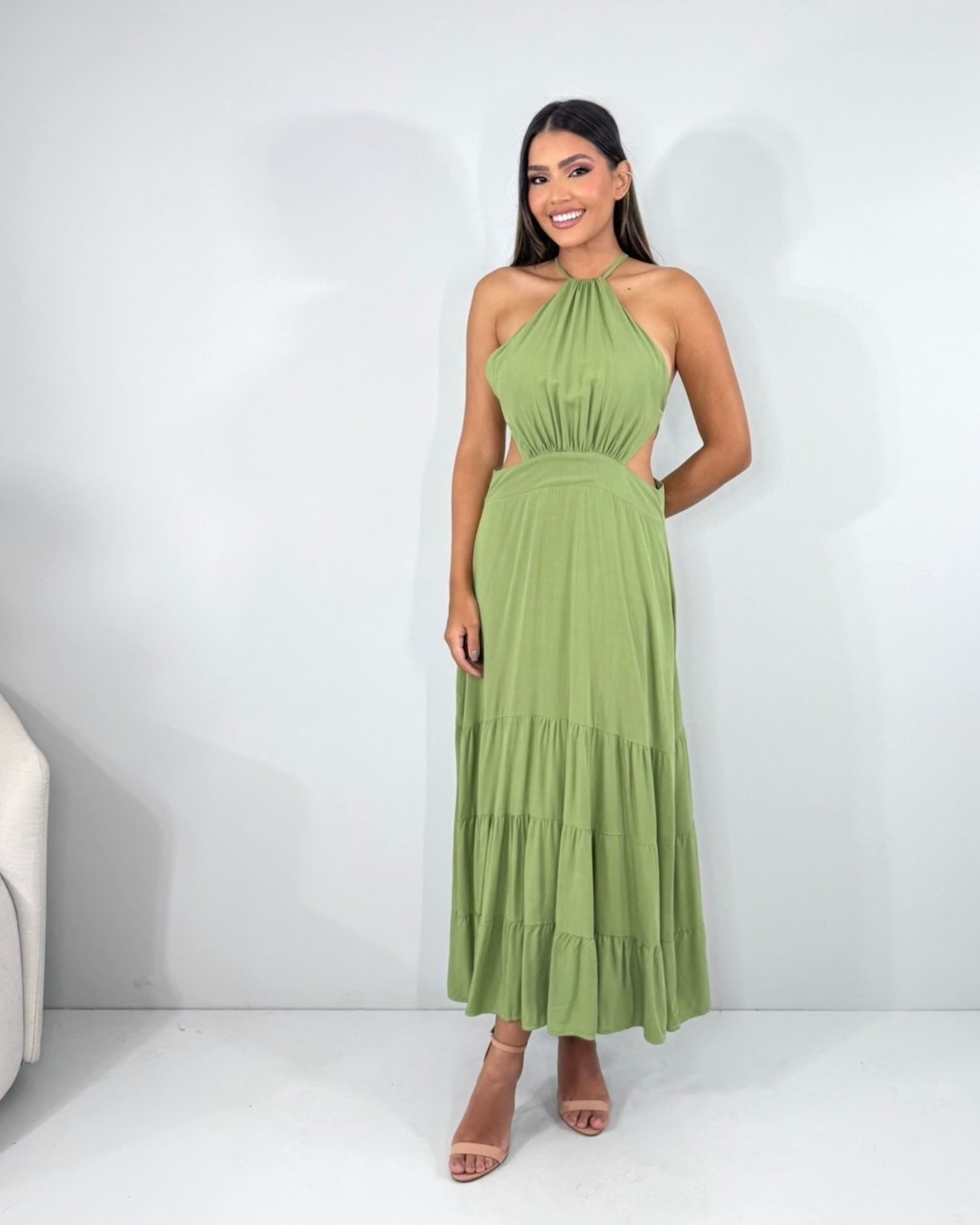 Vestido Estefane - Folhagem - Image 2