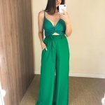 Calça Pantalona – Verde Bandeira