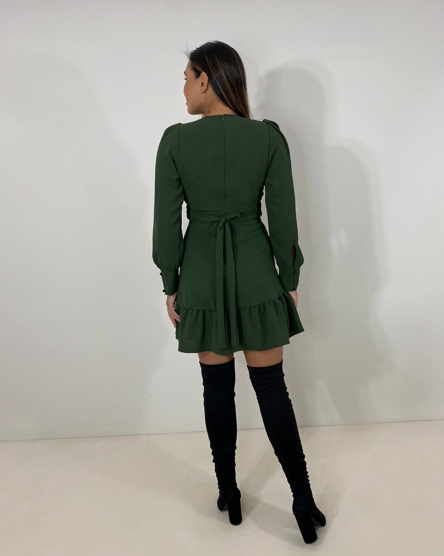 Vestido Vania - Verde Militar - Image 5
