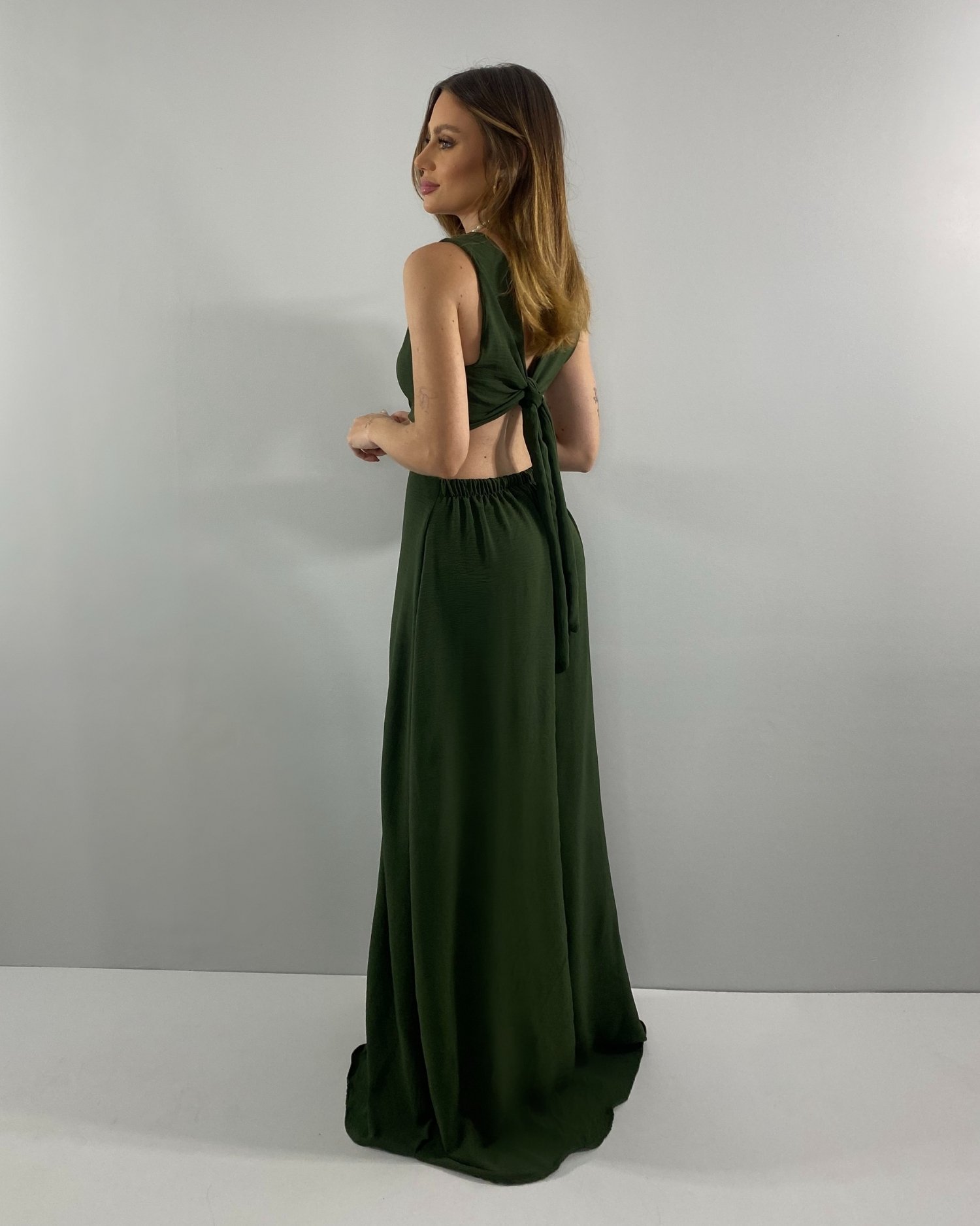 Vestido Emma - Verde Militar - Image 2