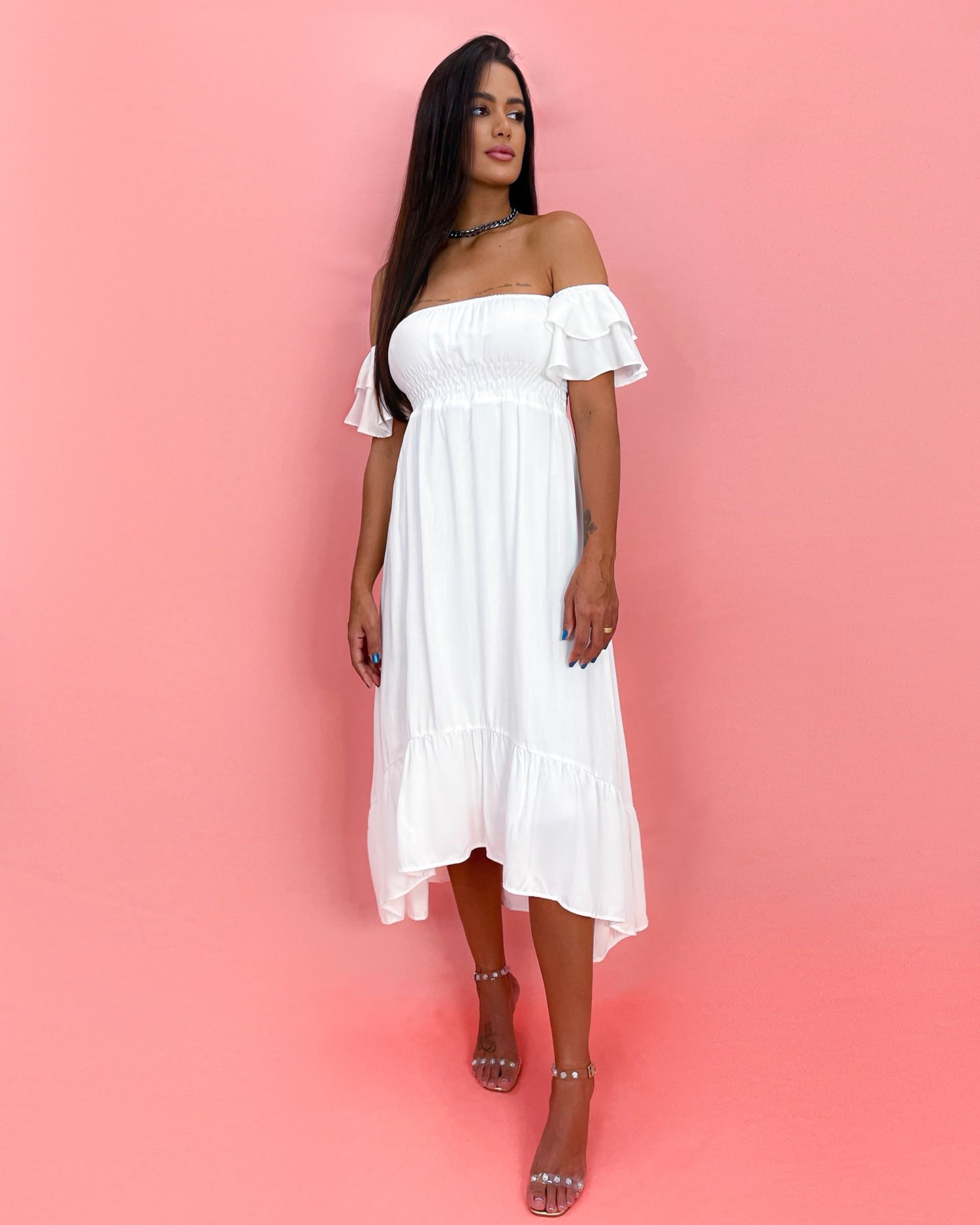 Vestido Gisele - Branco - Image 1