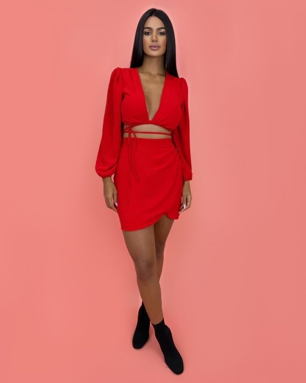 Conjunto Simone Saia - Vermelho