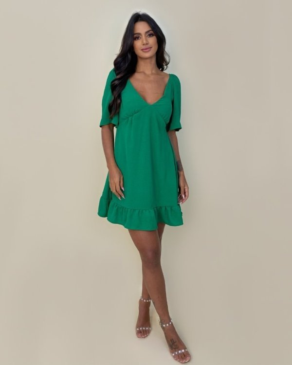 Vestido Melissa - Verde Bandeira