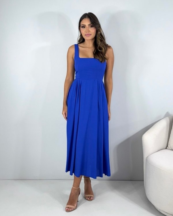 Vestido Samanta - Azul Royal