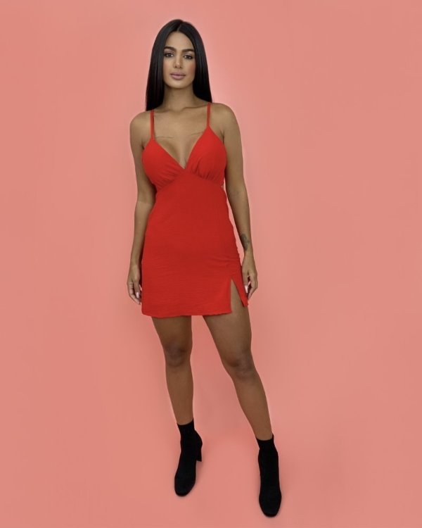 Vestido Elisângela - Vermelho