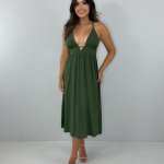 Vestido Heloína – Verde Militar