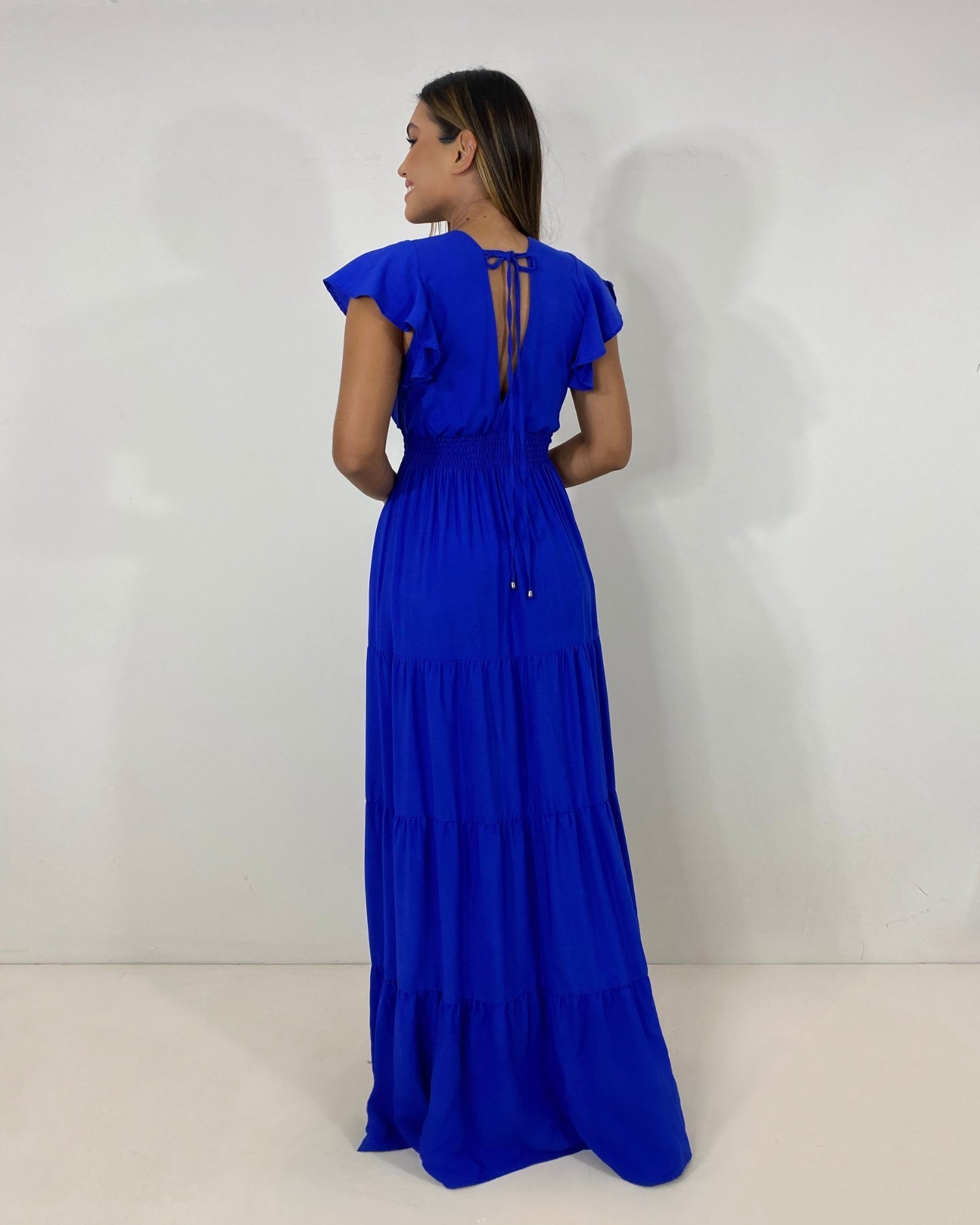 Vestido Laís Longo - Azul Royal - Image 3
