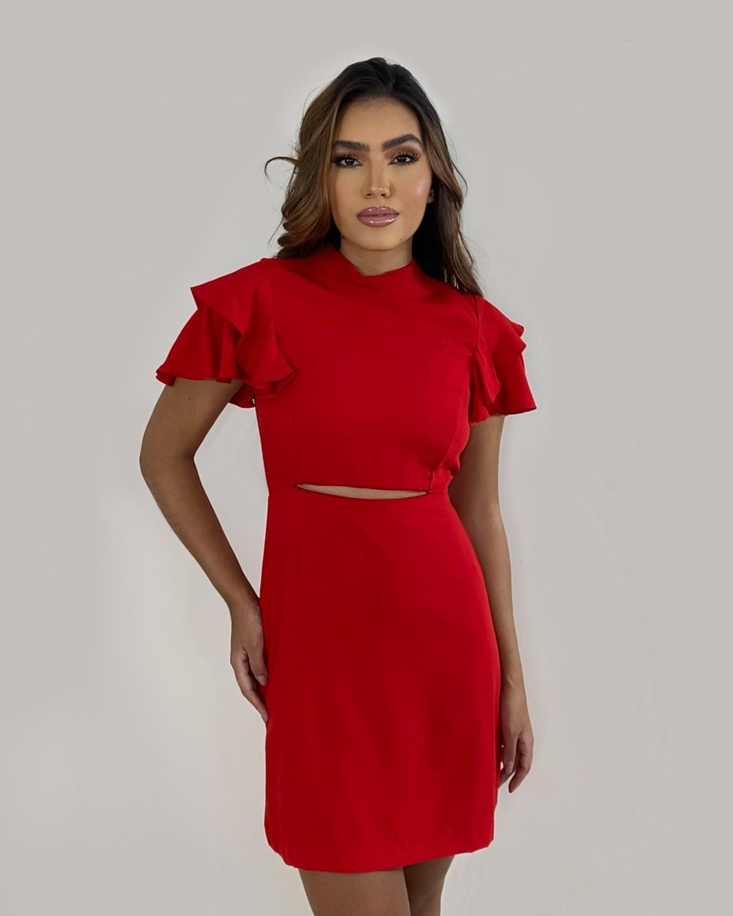 Vestido Suellen - Vermelho - Image 1