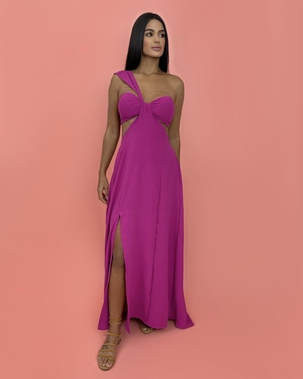 Vestido Antonela - Fúcsia