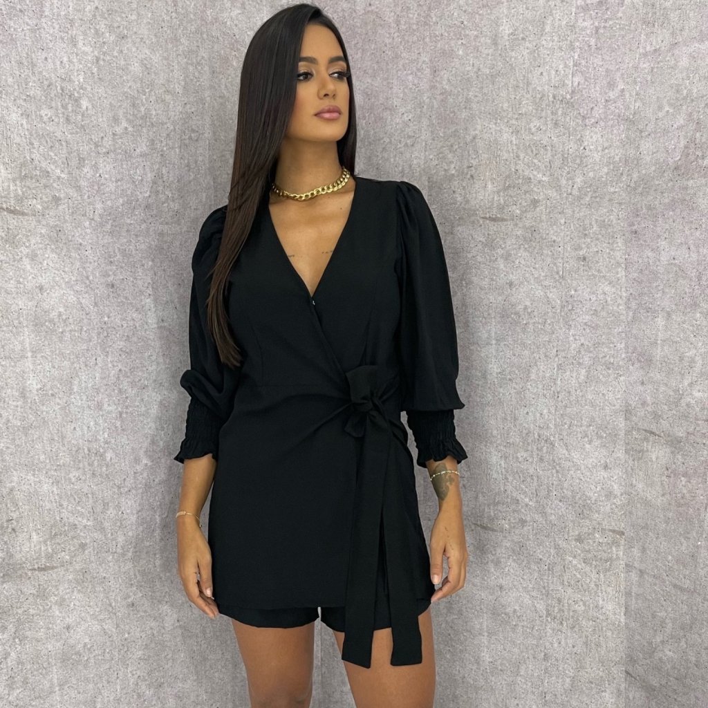 Macaquinho Pamela - Preto