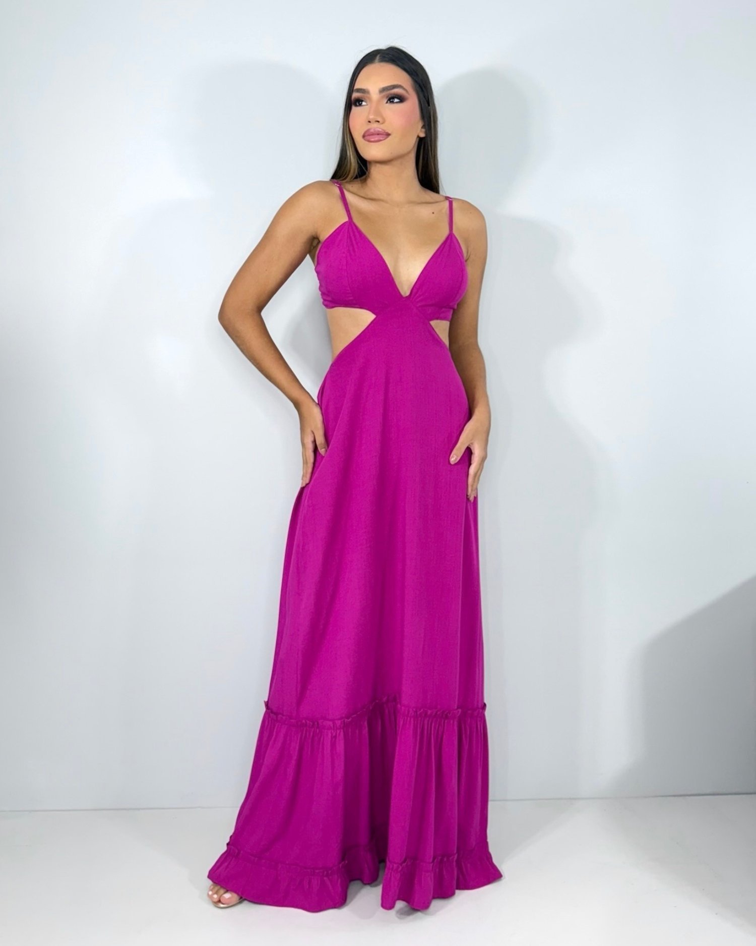 Vestido Launa - Fúcsia - Image 1